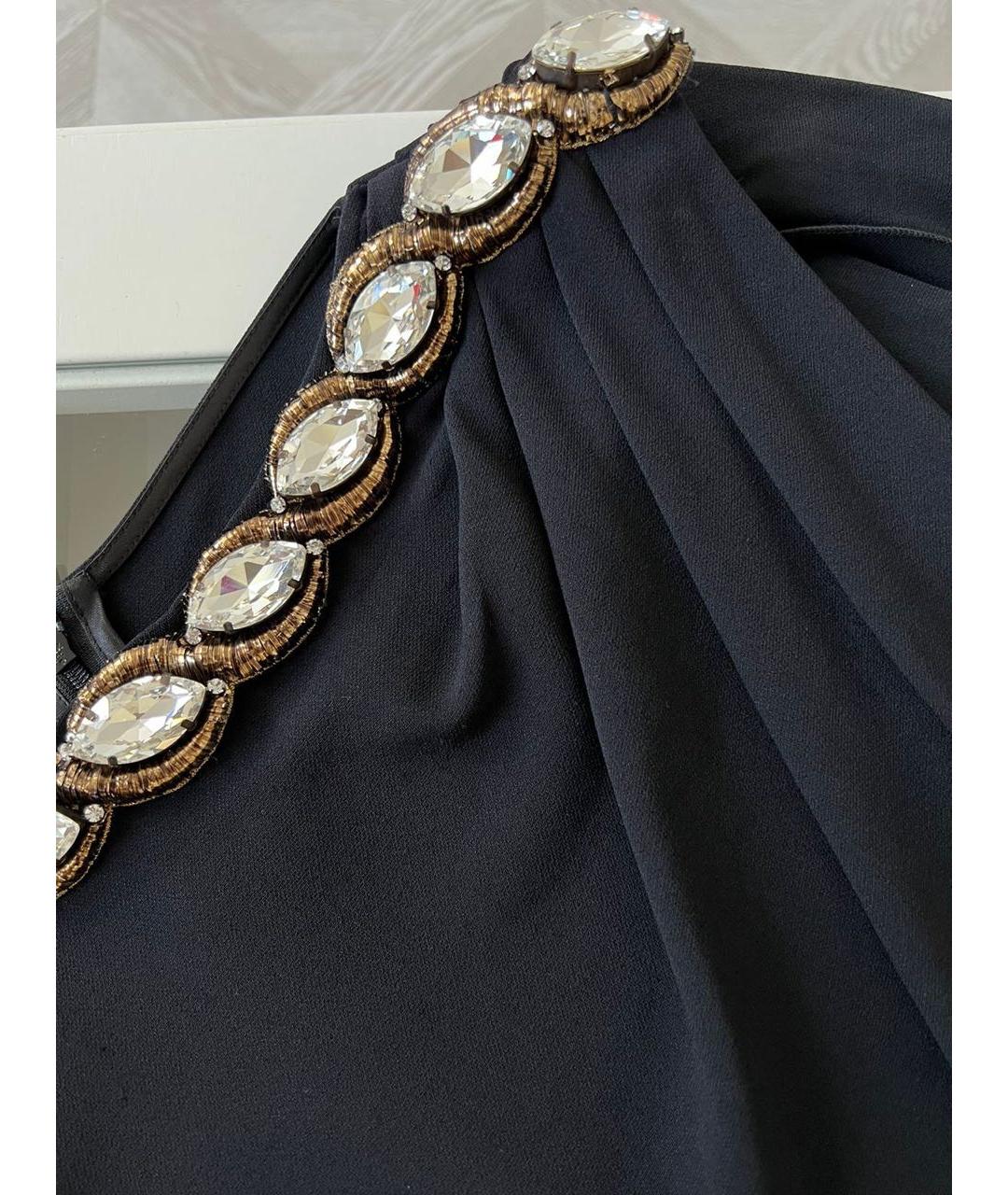GUCCI Черное вискозное вечернее платье, фото 4