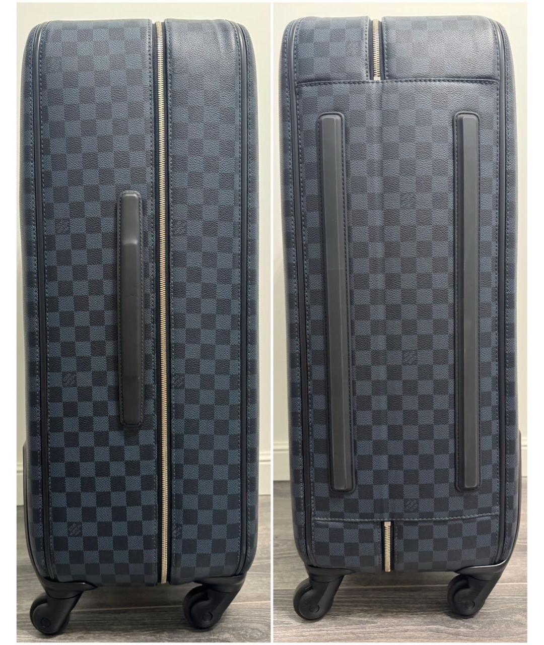 LOUIS VUITTON Темно-синий чемодан, фото 5
