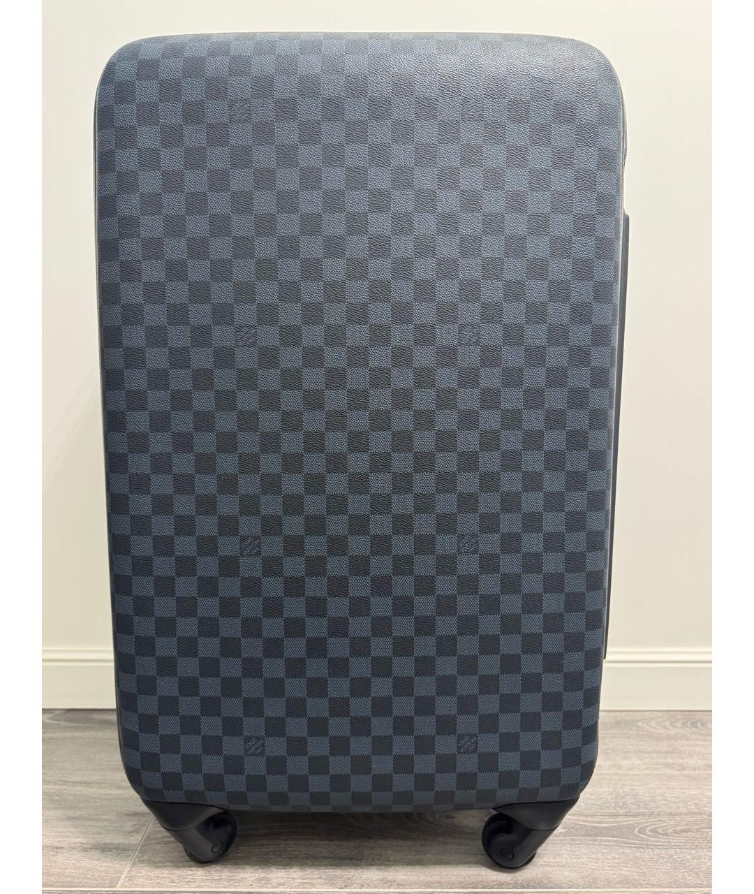 LOUIS VUITTON Темно-синий чемодан, фото 2