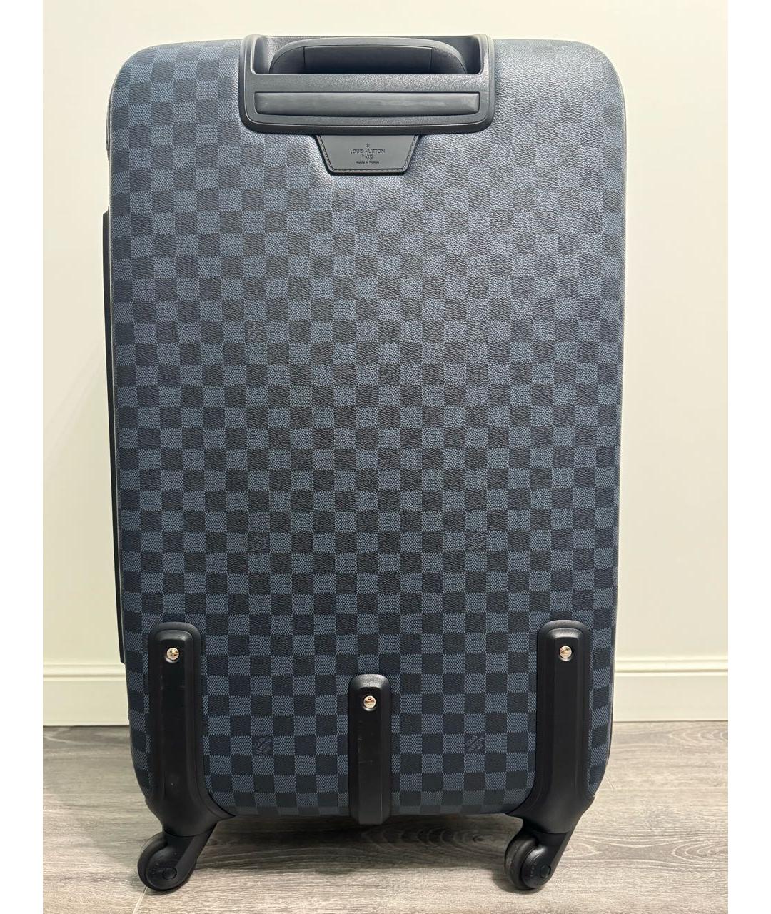 LOUIS VUITTON Темно-синий чемодан, фото 3