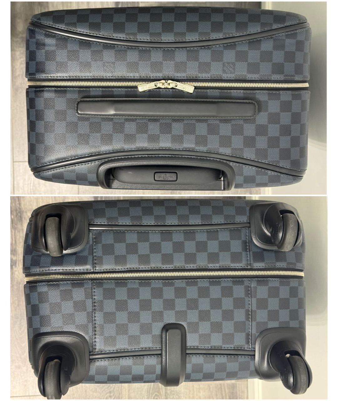 LOUIS VUITTON Темно-синий чемодан, фото 6