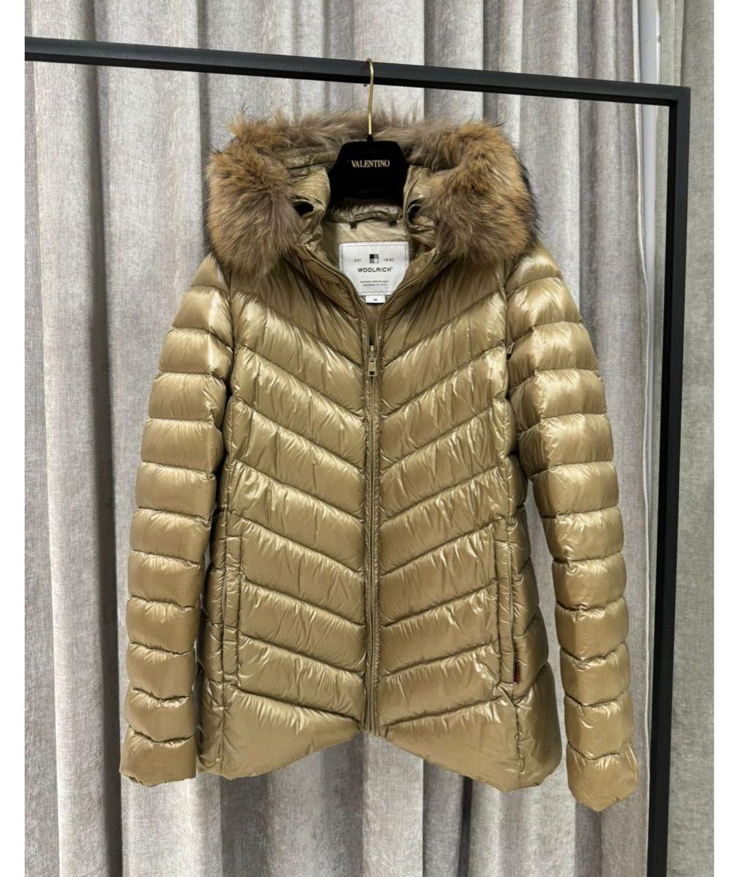 WOOLRICH Золотой пуховик, фото 2