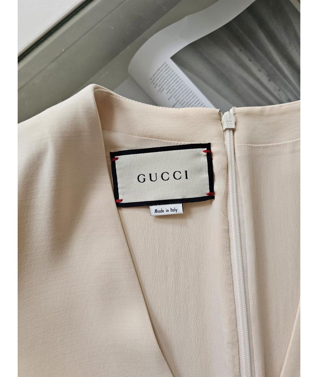 GUCCI Бежевое вечернее платье, фото 3