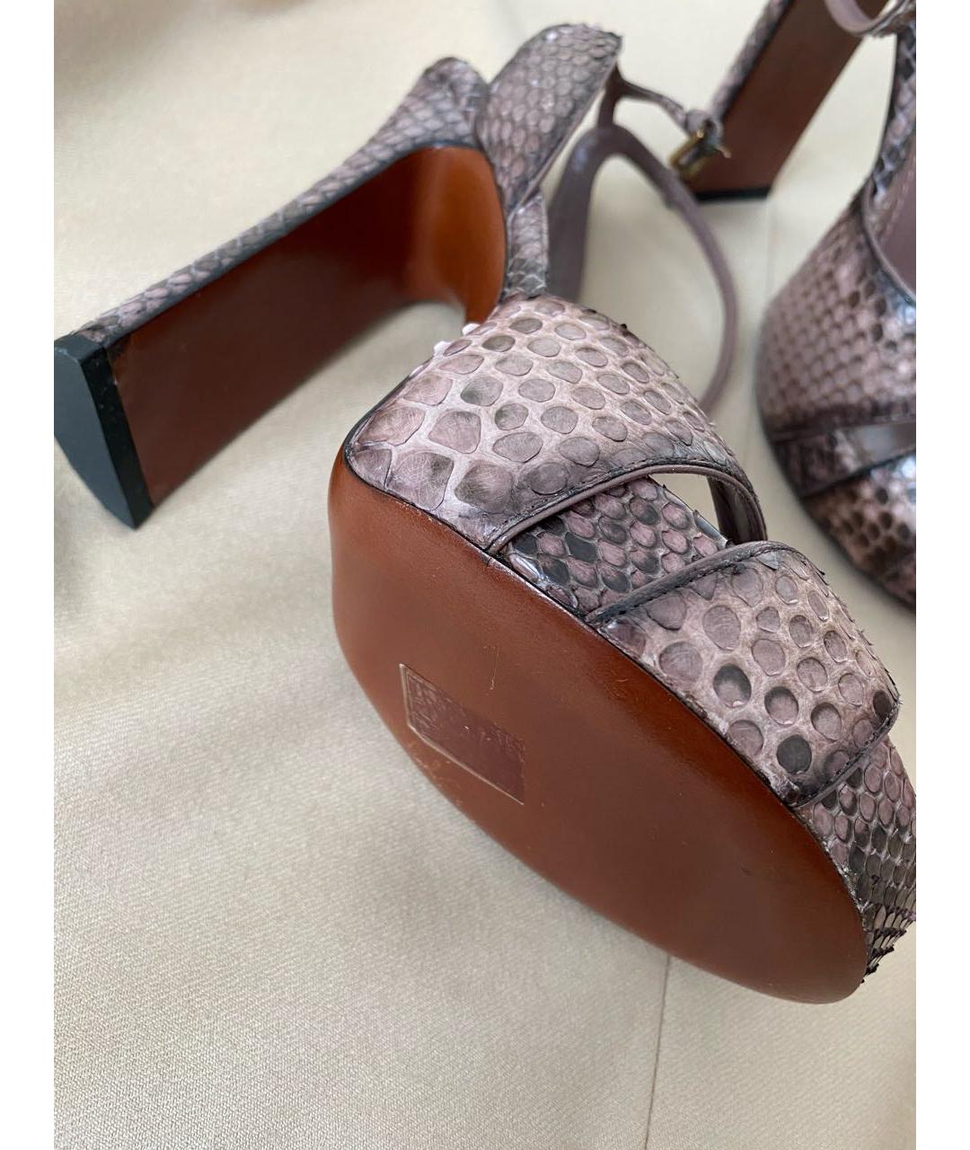 LOUIS VUITTON Мульти босоножки из экзотической кожи, фото 3