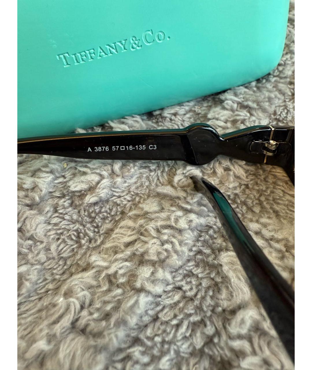 TIFFANY&CO Черные пластиковые солнцезащитные очки, фото 5