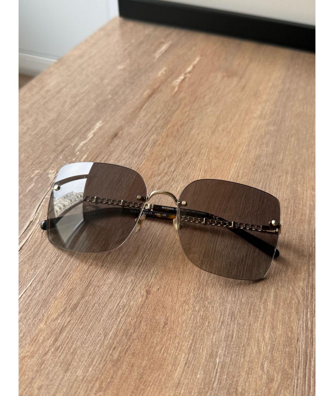 MICHAEL KORS Металлические солнцезащитные очки, фото 3