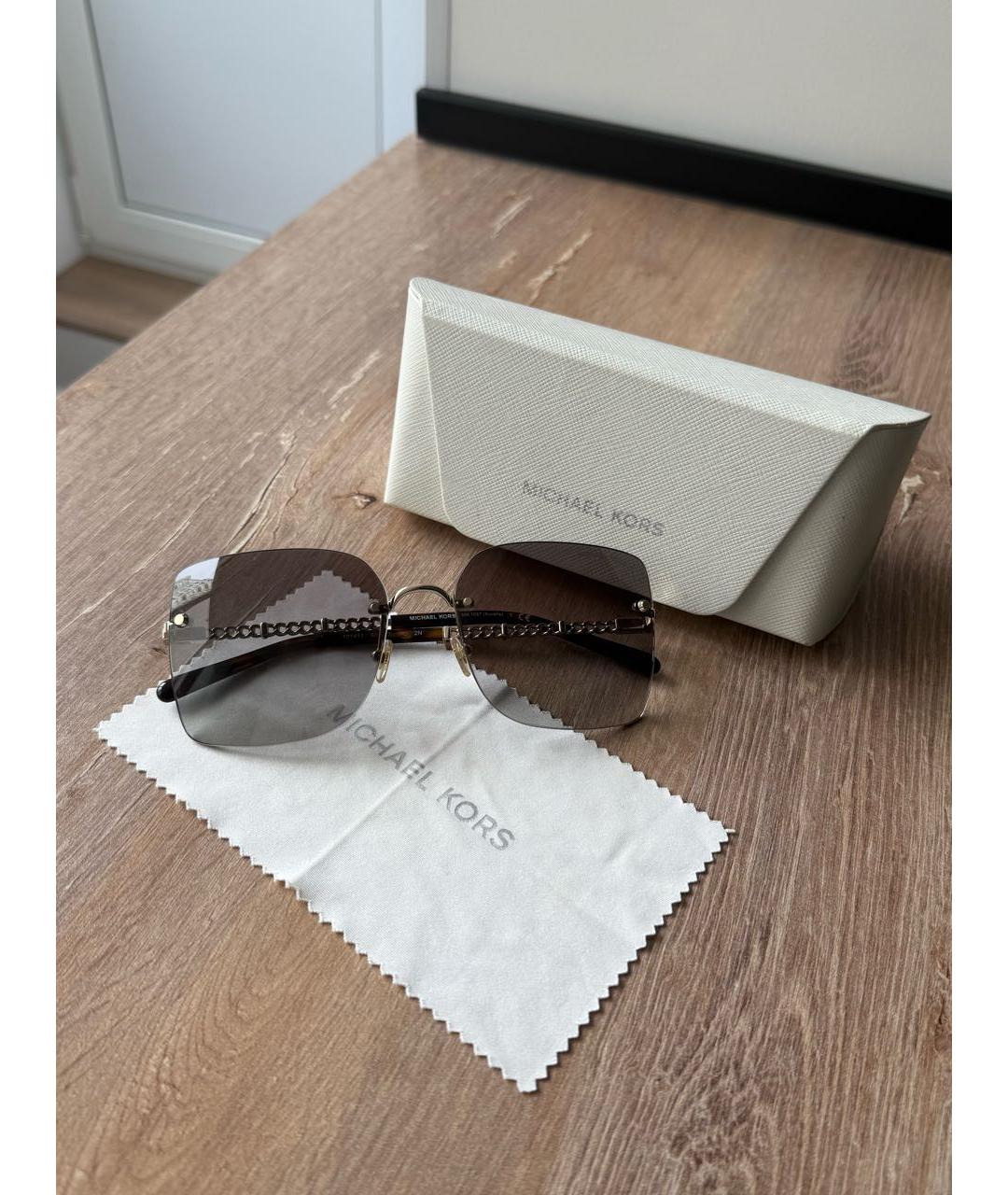 MICHAEL KORS Металлические солнцезащитные очки, фото 2