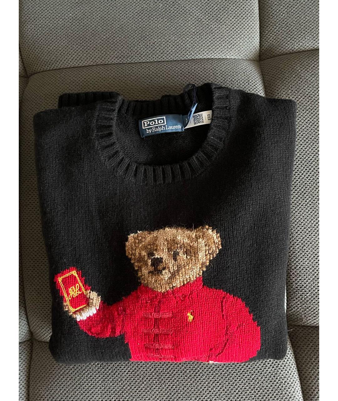 POLO RALPH LAUREN Черный шерстяной джемпер / свитер, фото 8