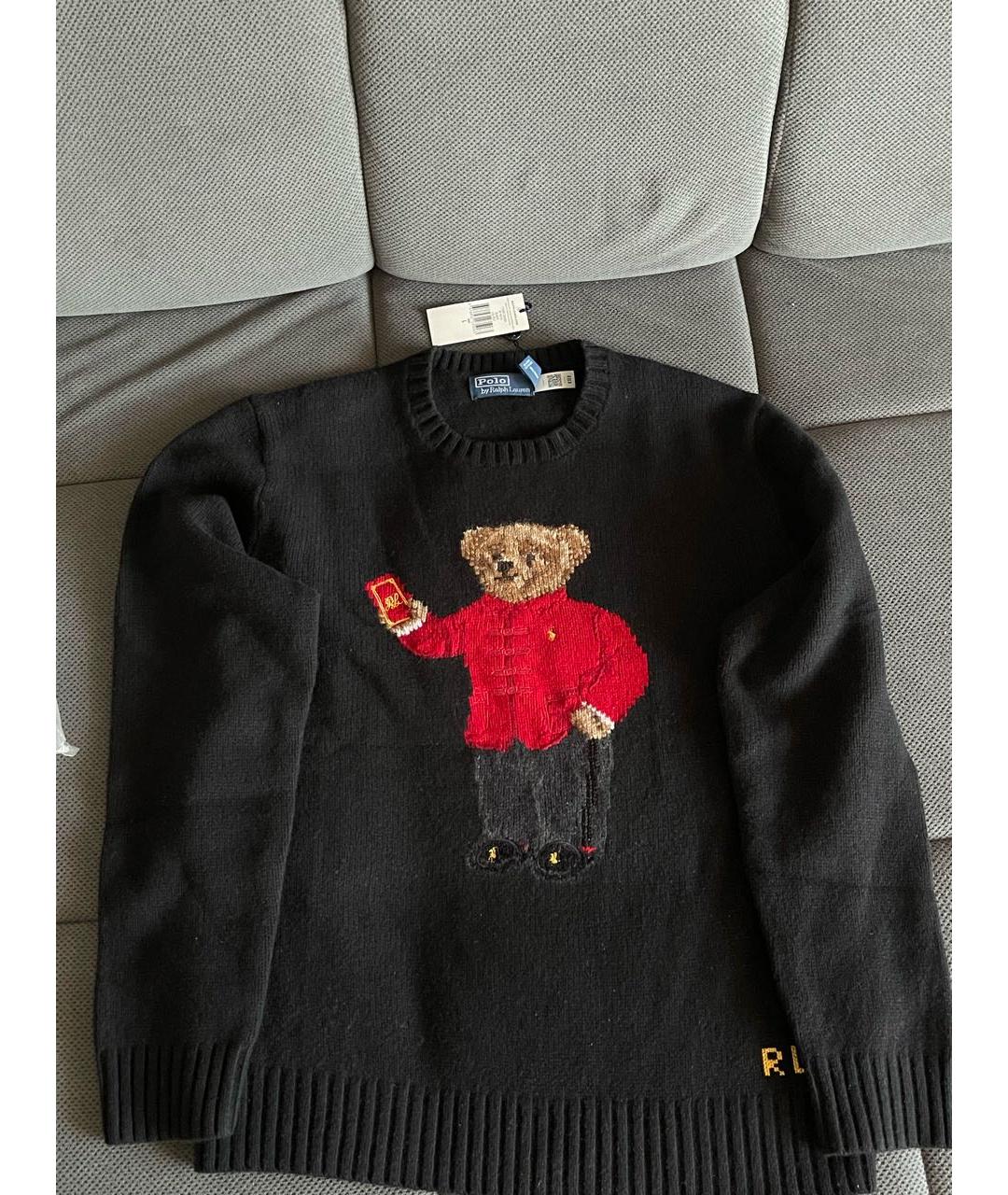 POLO RALPH LAUREN Черный шерстяной джемпер / свитер, фото 3