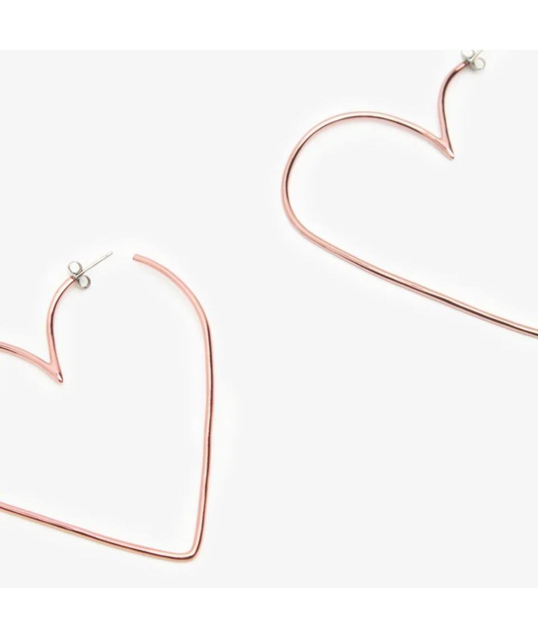 ISABEL MARANT Розовые латунные серьги, фото 2