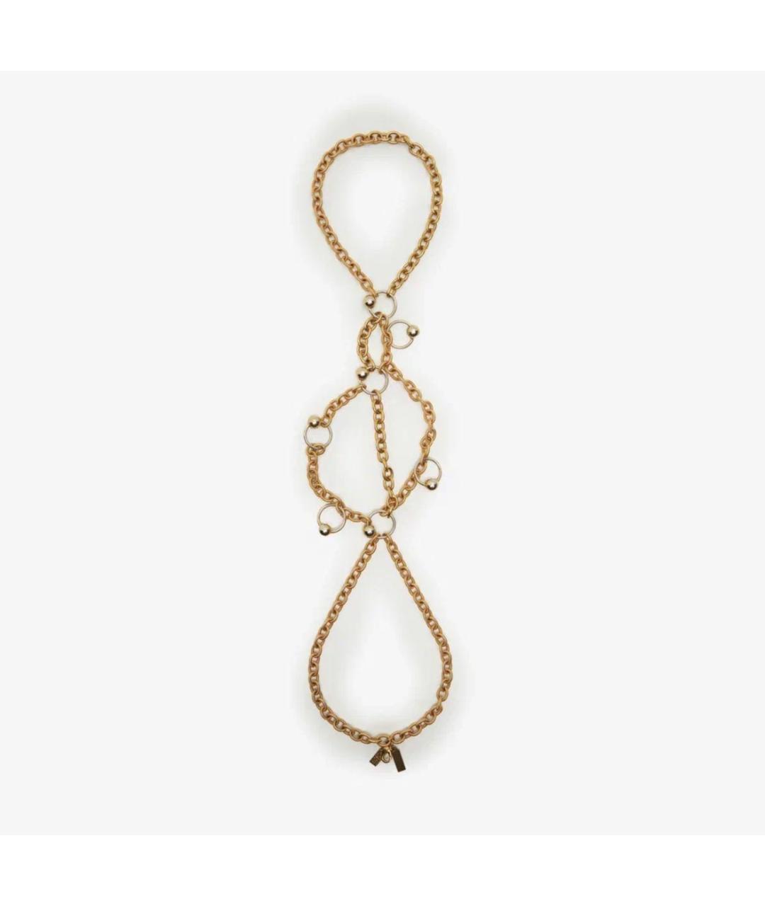 MOSCHINO Золотое латунное колье, фото 5