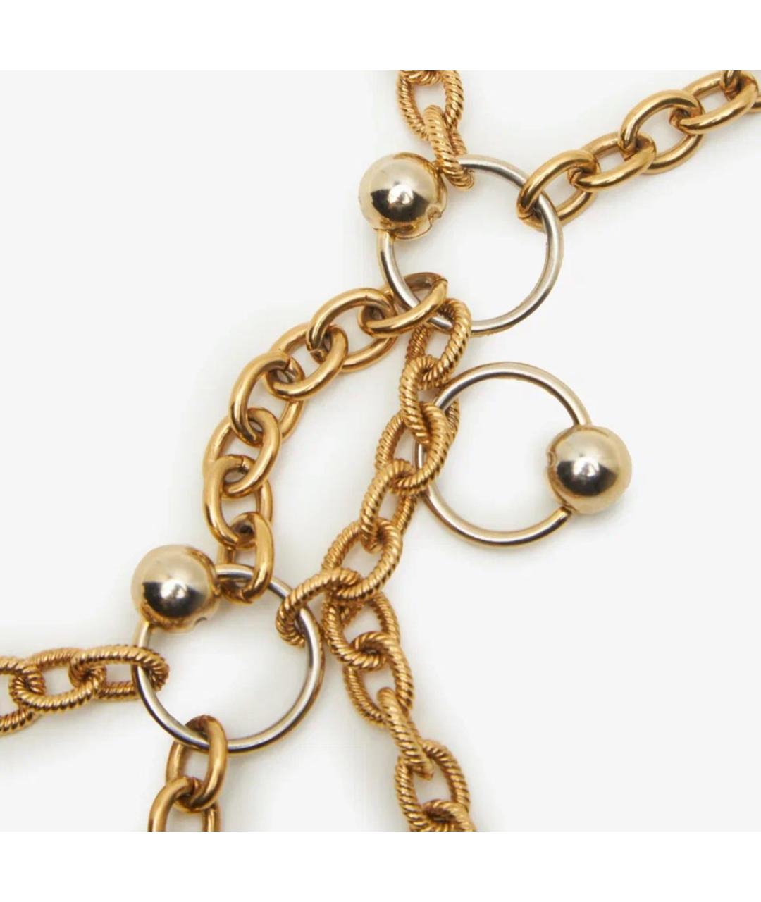 MOSCHINO Золотое латунное колье, фото 3