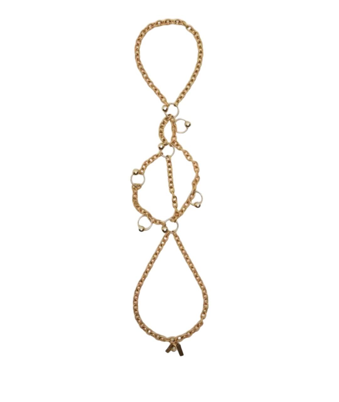 MOSCHINO Золотое латунное колье, фото 1