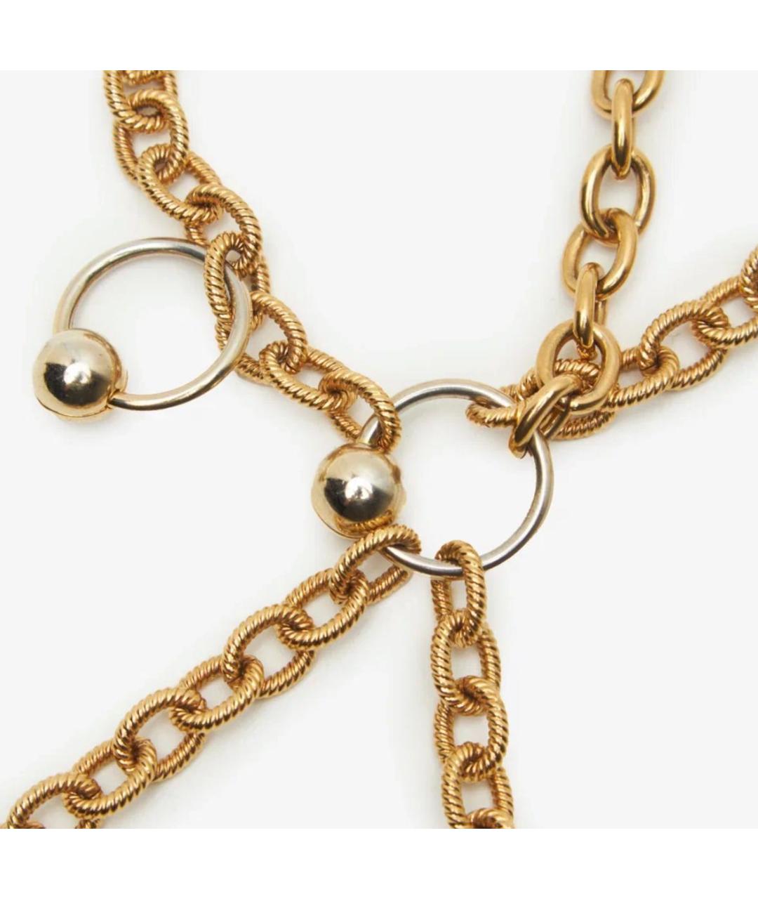 MOSCHINO Золотое латунное колье, фото 2