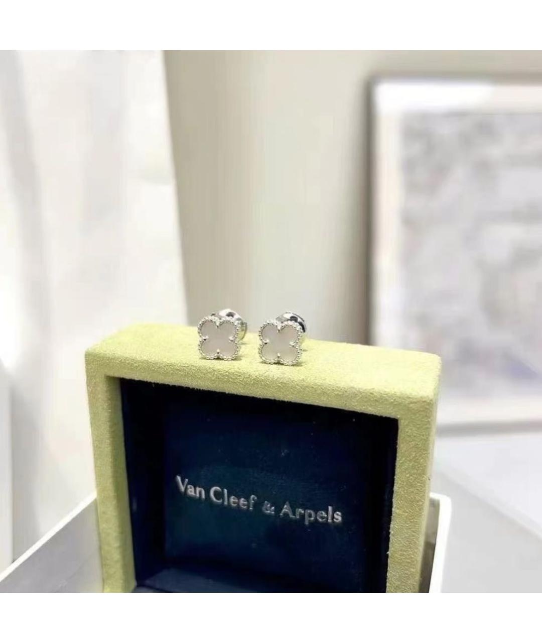 VAN CLEEF & ARPELS Серебряные серьги из белого золота, фото 4