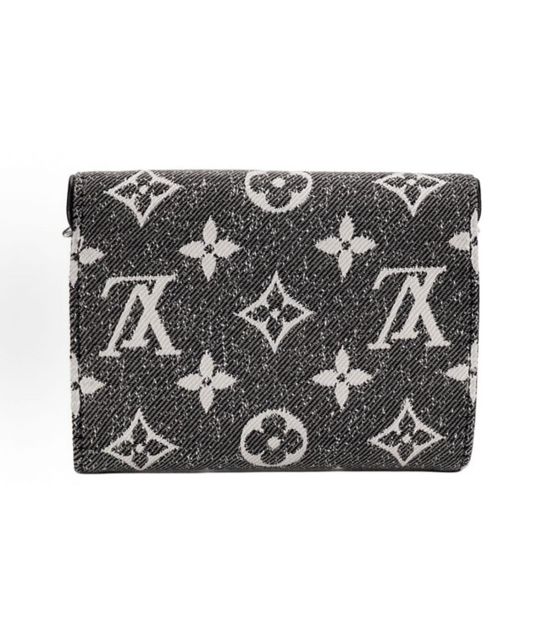 LOUIS VUITTON Антрацитовый кошелек, фото 3