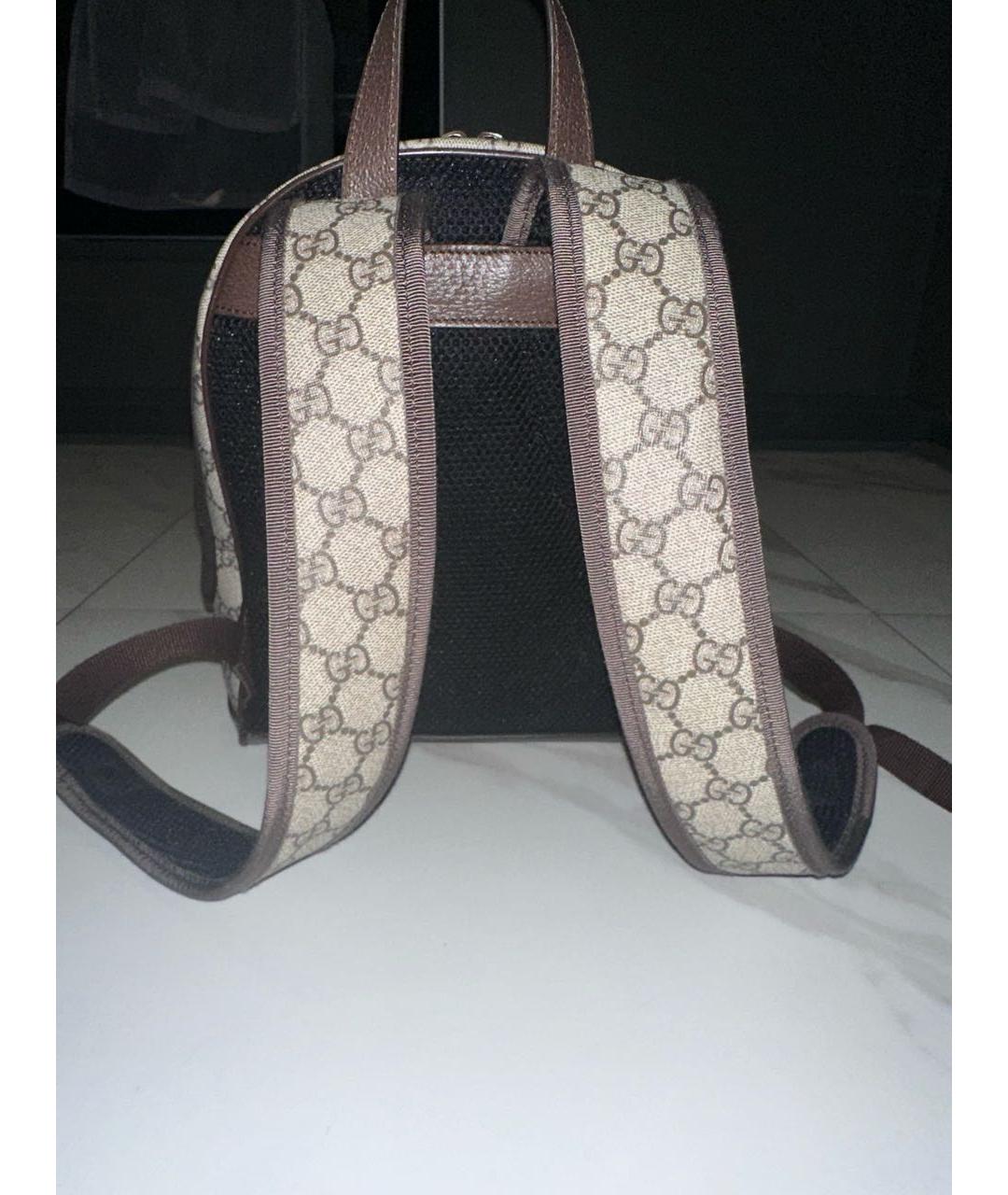 GUCCI Бежевый деним рюкзак, фото 3