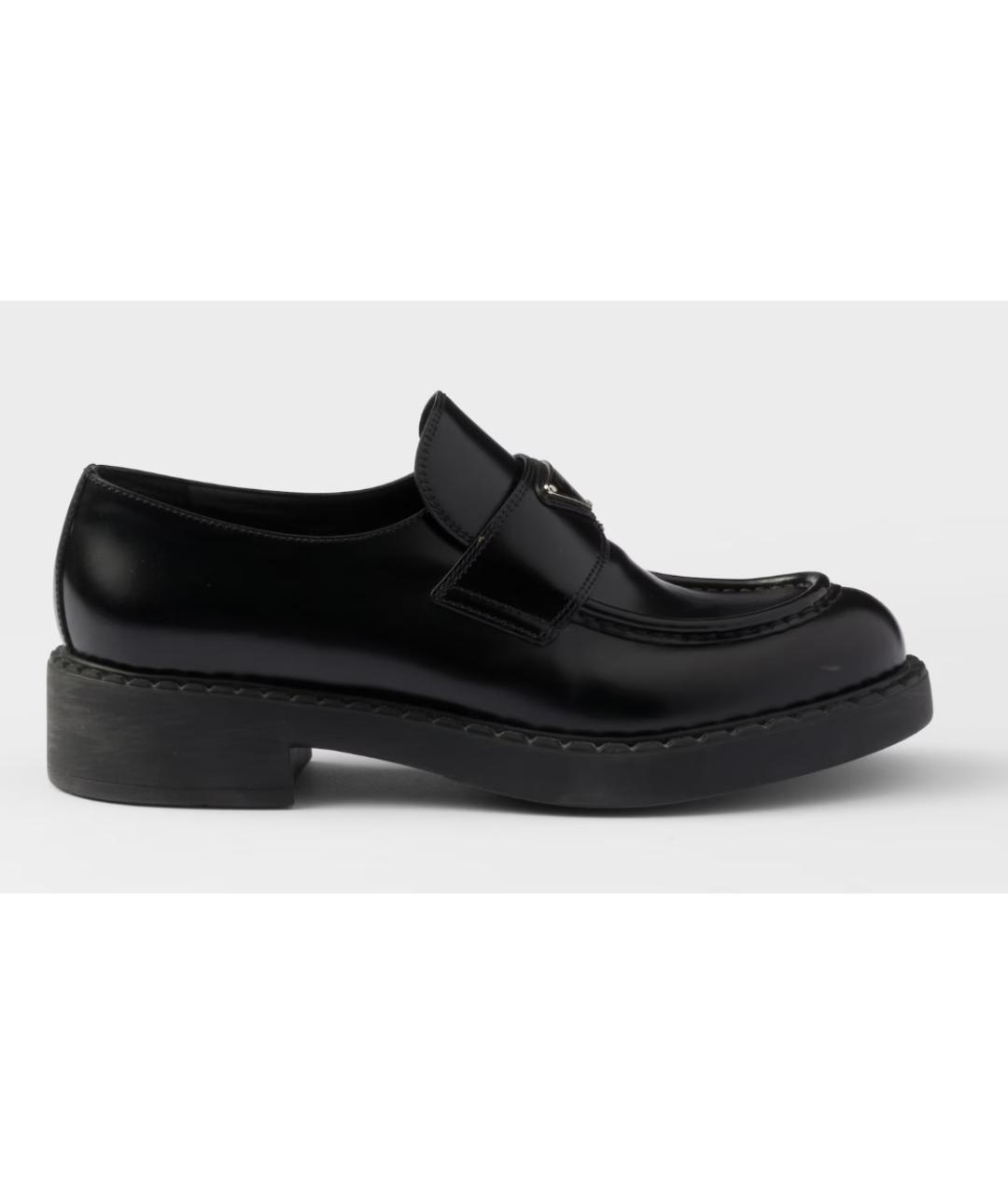PRADA Черные кожаные лоферы, фото 10