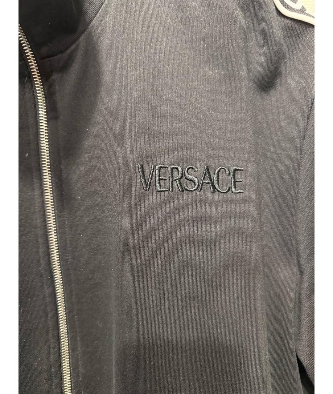 VERSACE Черная хлопковая куртка, фото 2