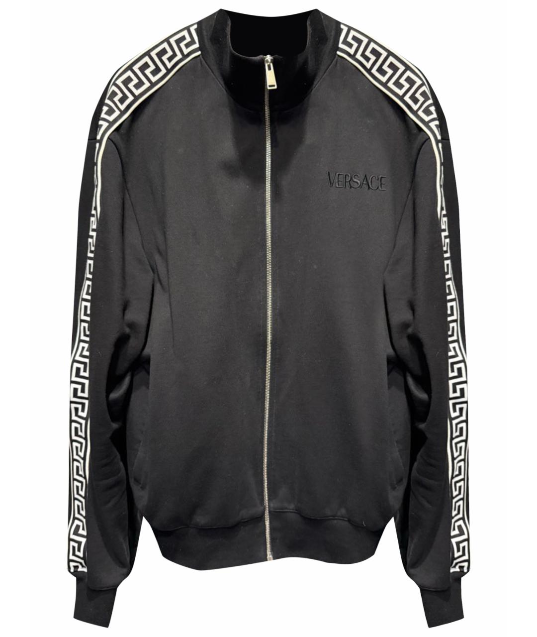 VERSACE Черная хлопковая куртка, фото 1