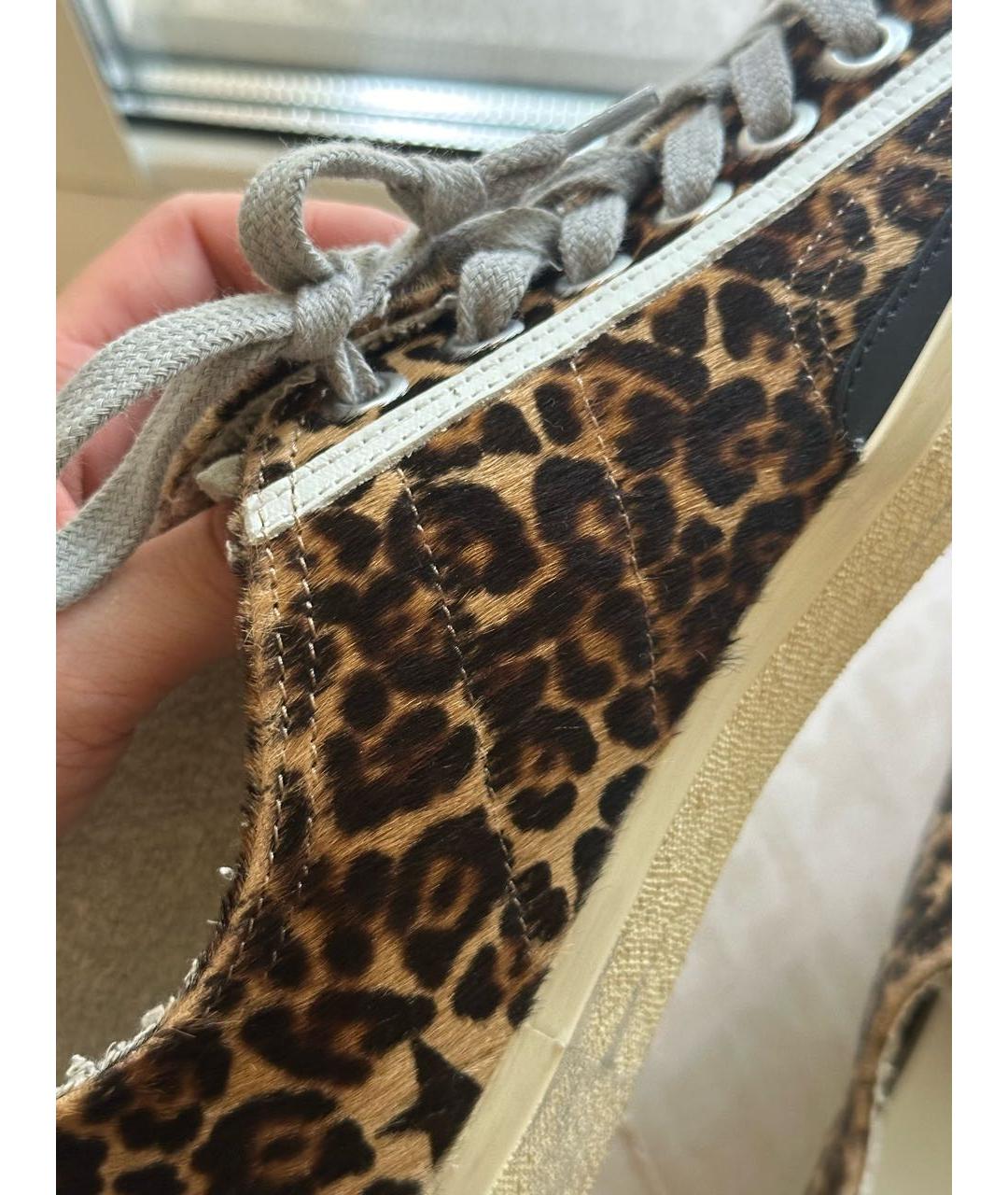 GOLDEN GOOSE DELUXE BRAND Коричневые кожаные кеды, фото 8