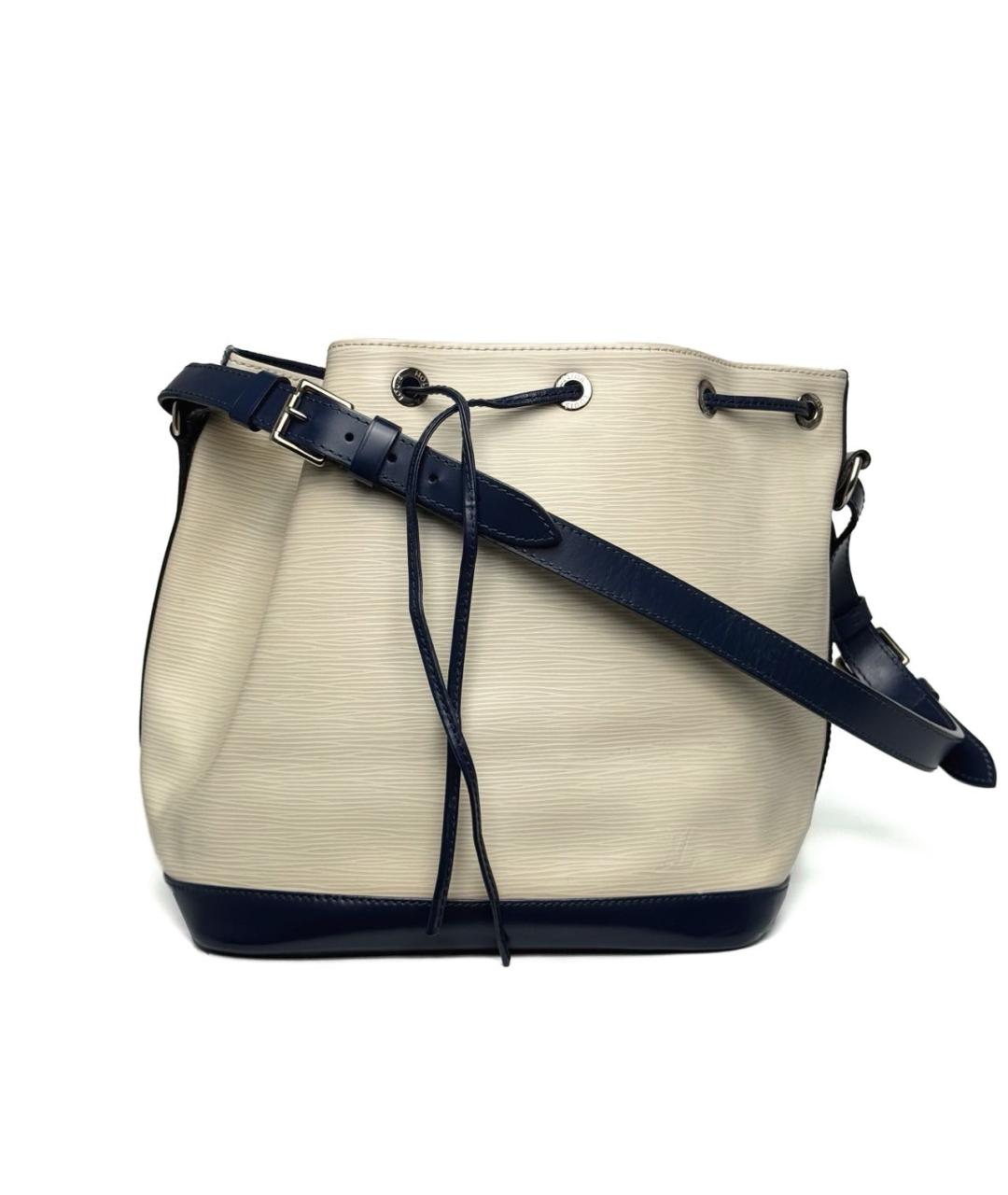 LOUIS VUITTON Белая кожаная сумка тоут, фото 7