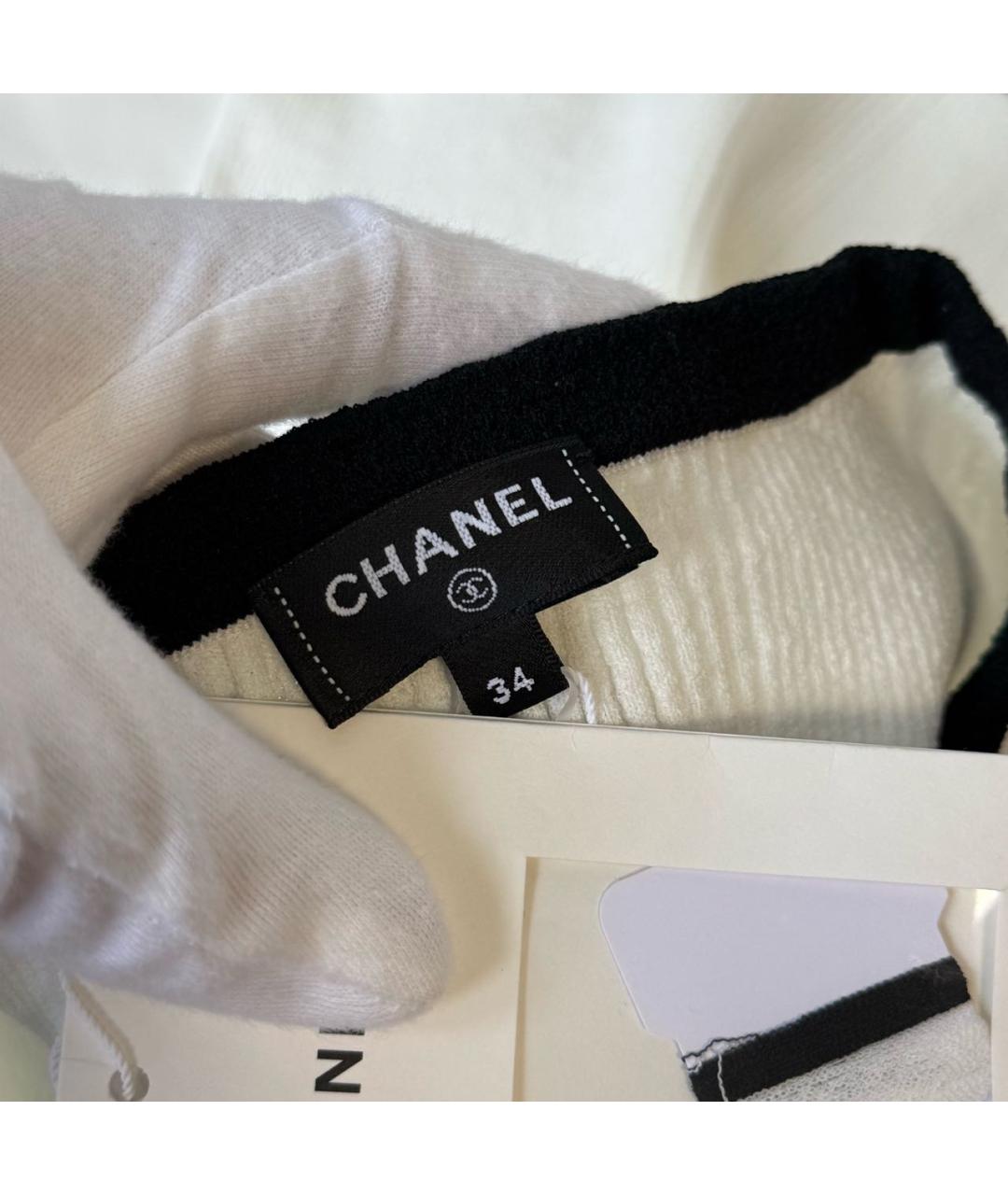 CHANEL Белая футболка, фото 4
