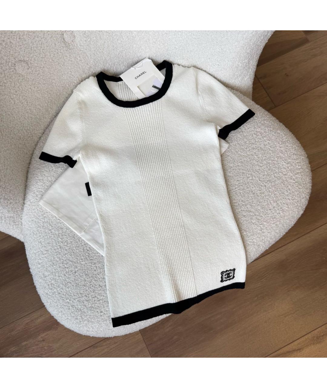 CHANEL Белая футболка, фото 2