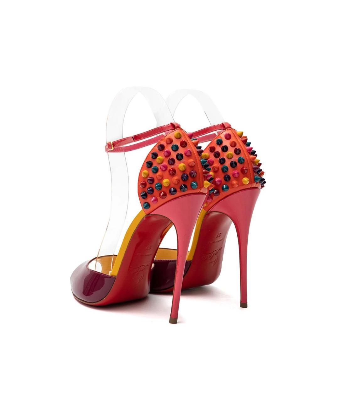 CHRISTIAN LOUBOUTIN Розовые кожаные туфли, фото 3