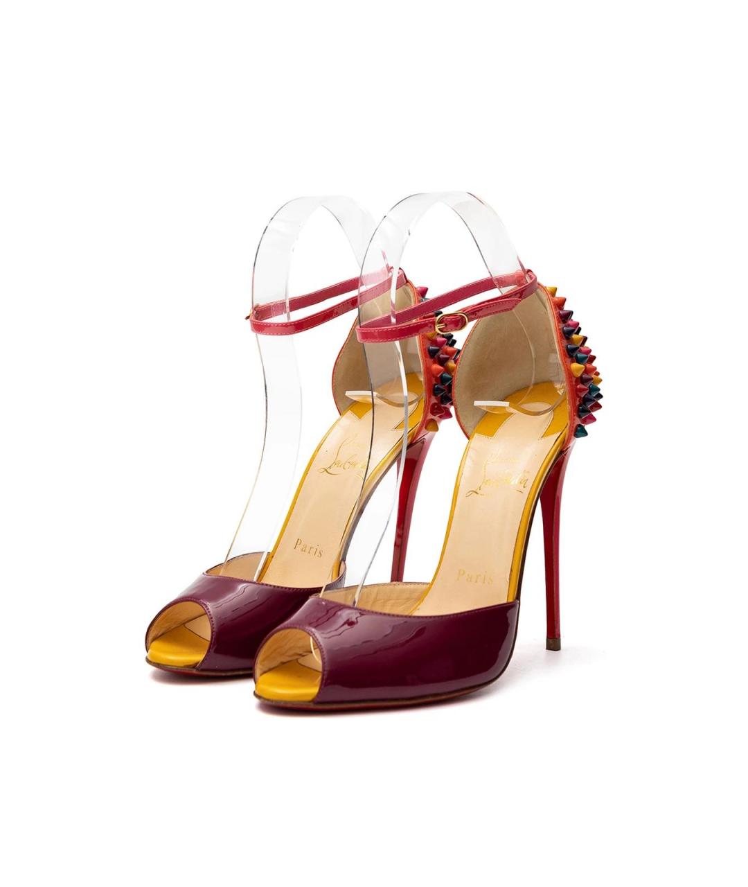 CHRISTIAN LOUBOUTIN Розовые кожаные туфли, фото 5
