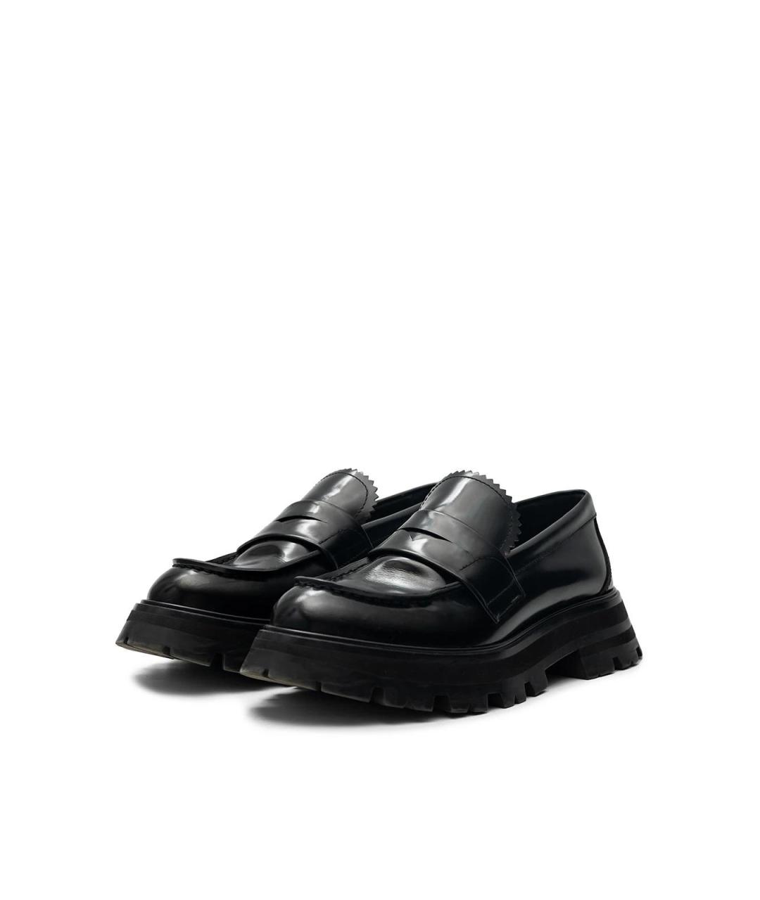 ALEXANDER MCQUEEN Черные кожаные лоферы, фото 2