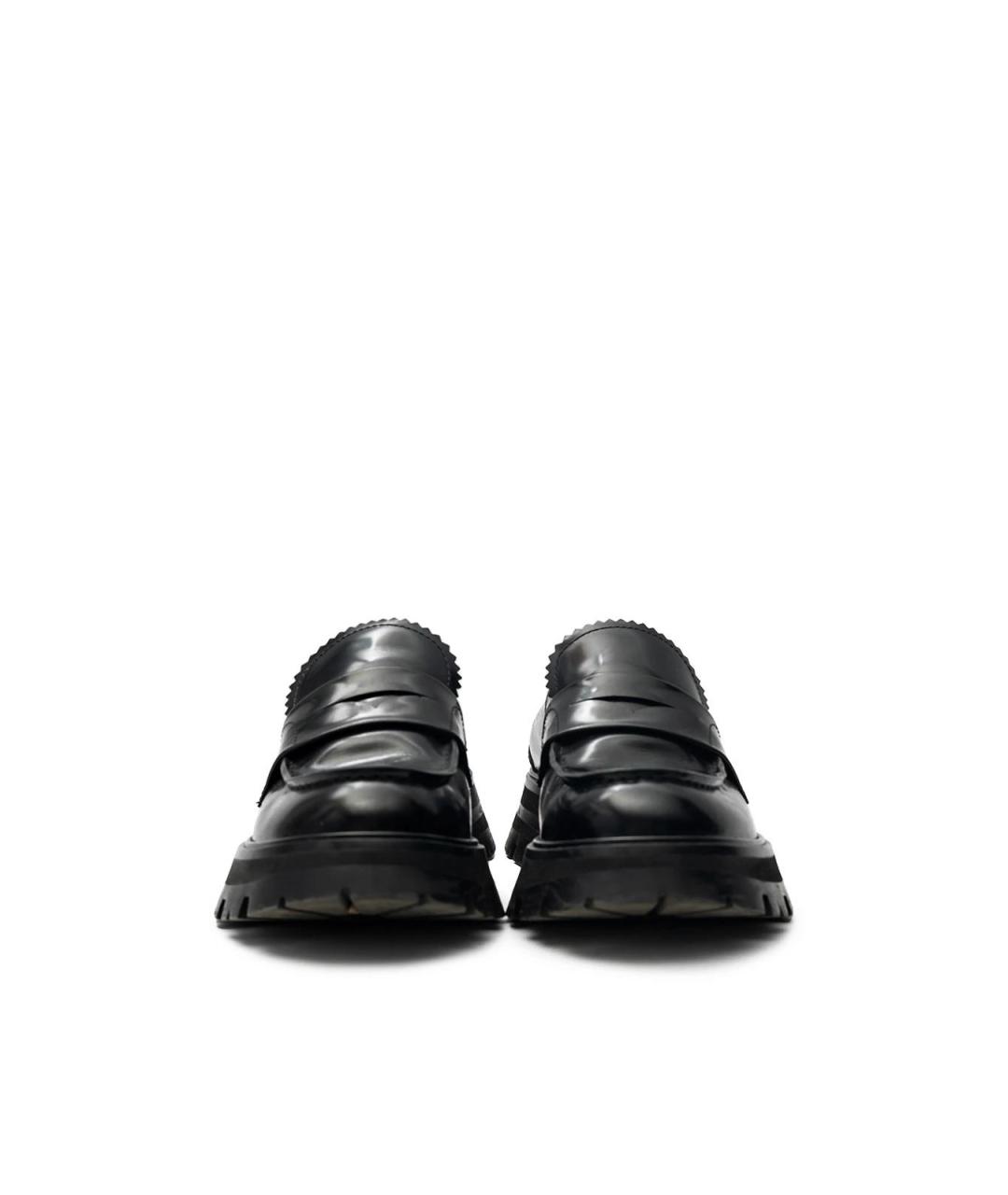 ALEXANDER MCQUEEN Черные кожаные лоферы, фото 5