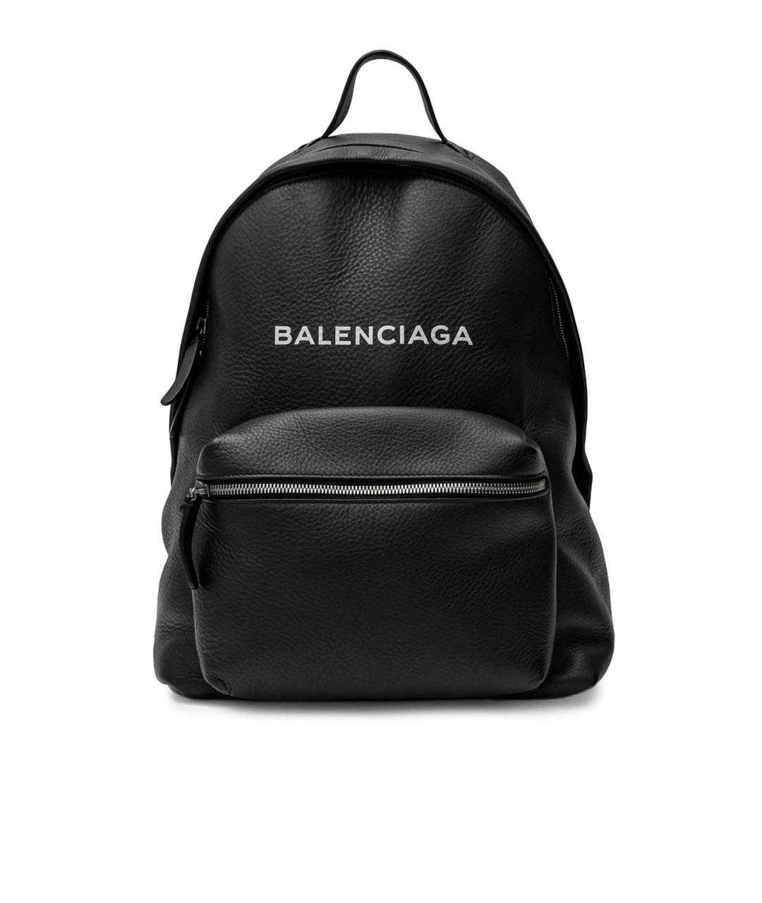 BALENCIAGA Черный кожаный рюкзак, фото 2