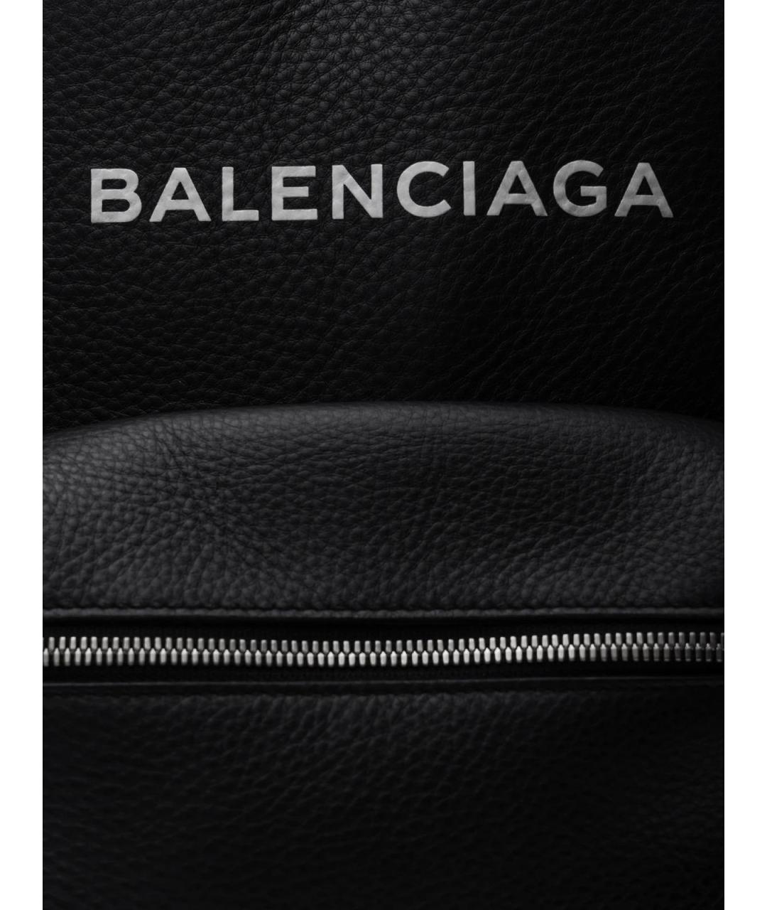BALENCIAGA Черный кожаный рюкзак, фото 5