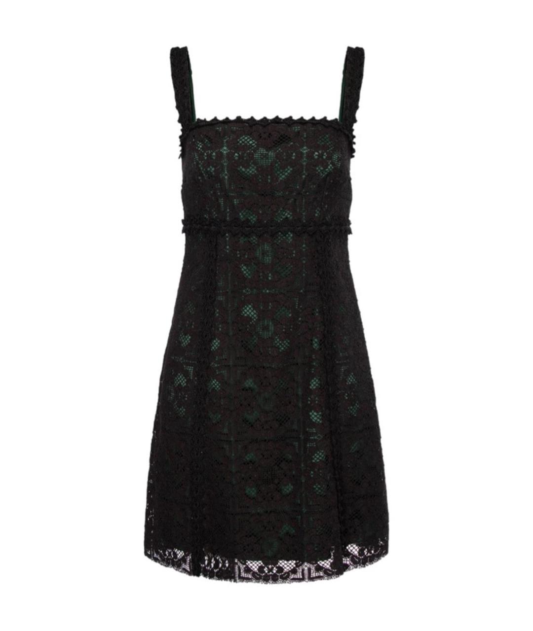 DOLCE&GABBANA Черное хлопковое повседневное платье, фото 1