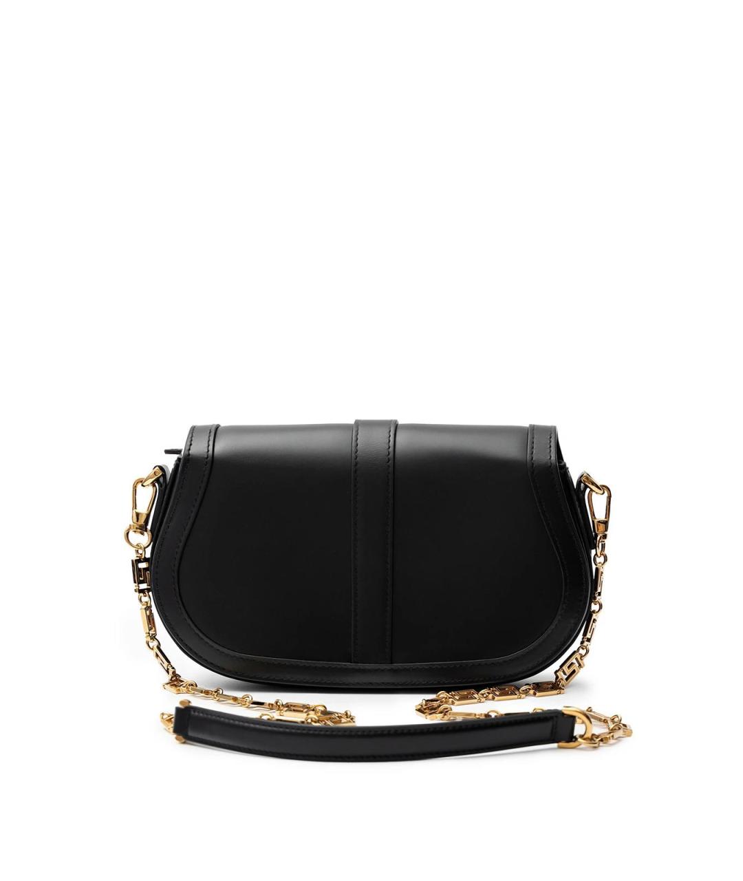 VERSACE Черная кожаная сумка тоут, фото 4