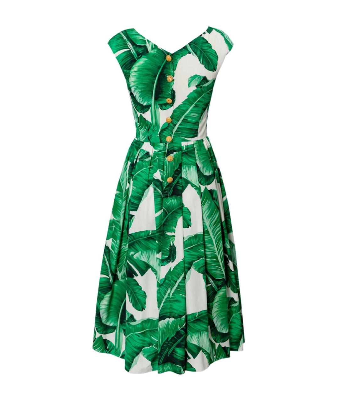 DOLCE&GABBANA Белое хлопковое повседневное платье, фото 3