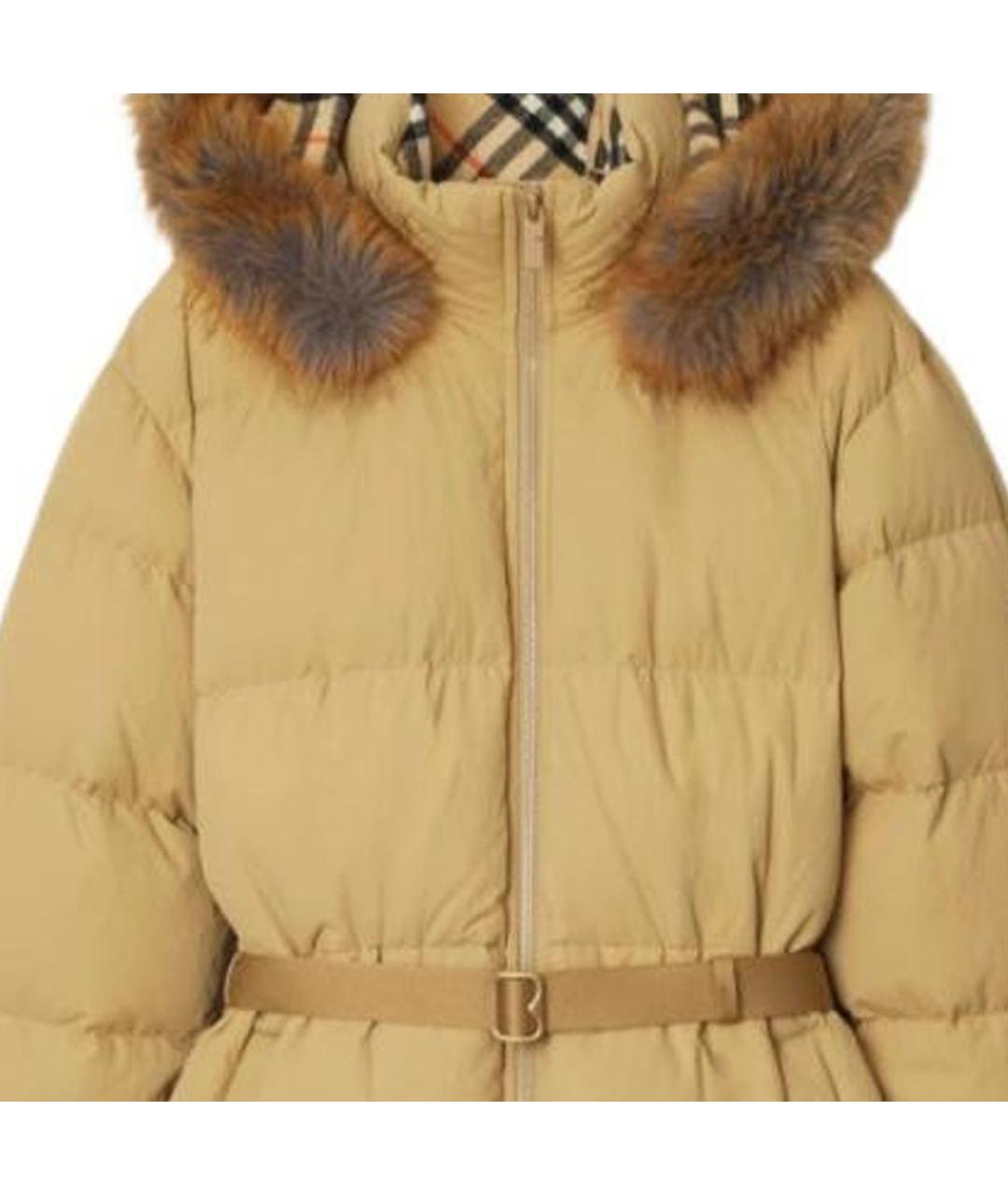 BURBERRY Желтый пуховик, фото 2