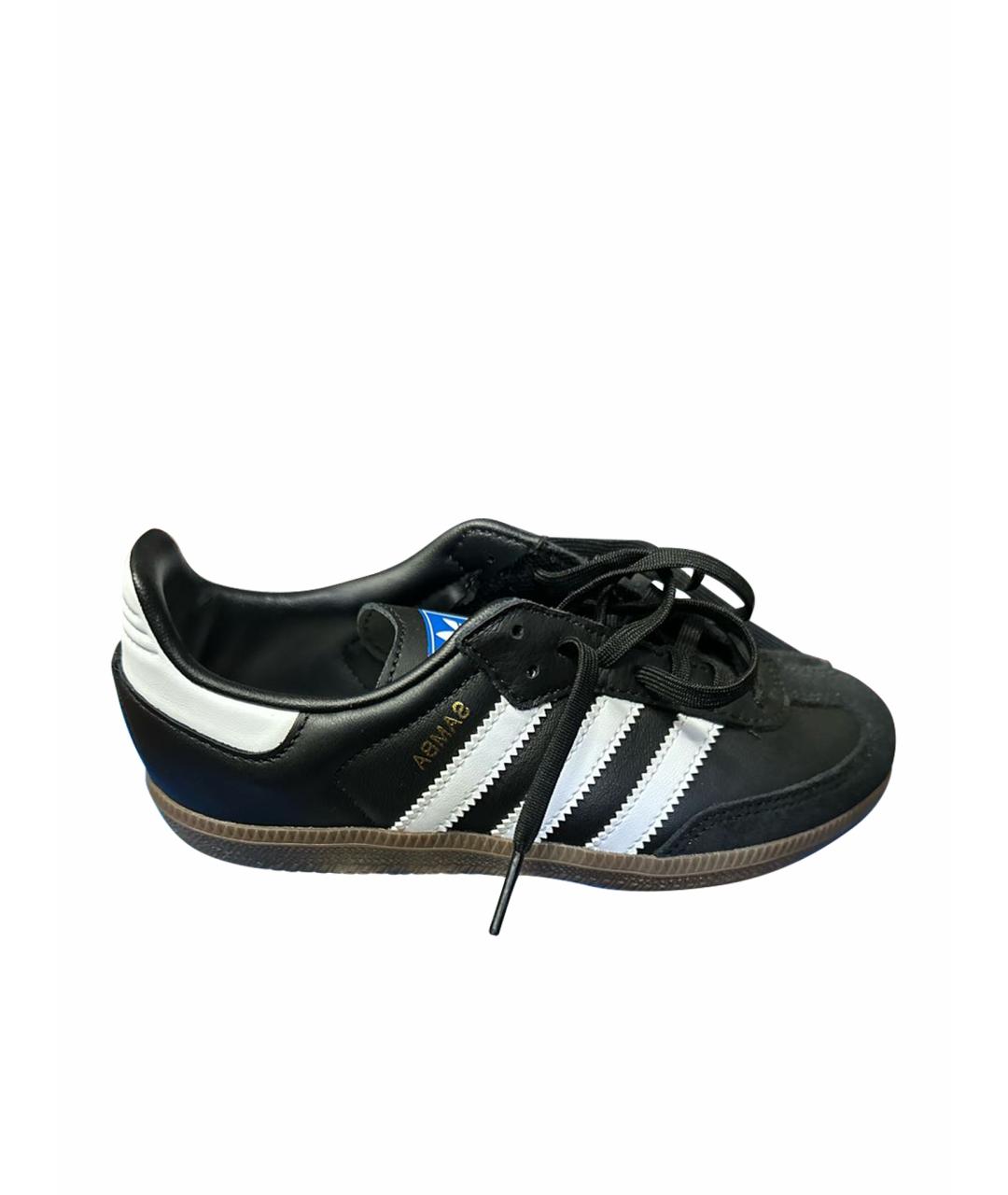 ADIDAS Черные замшевые кеды, фото 1