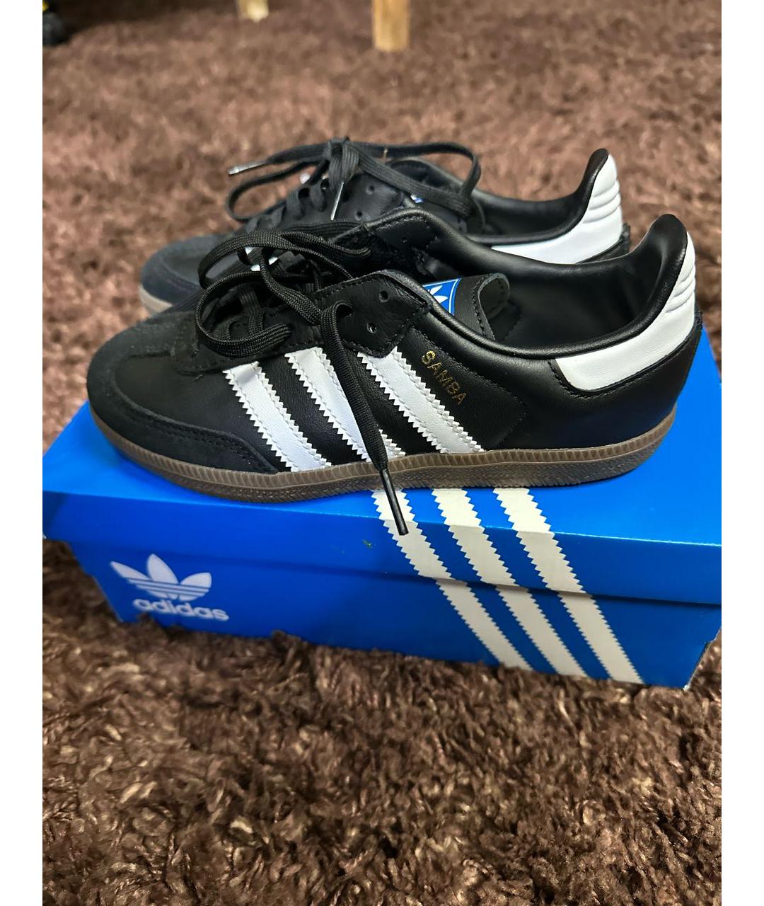 ADIDAS Черные замшевые кеды, фото 5