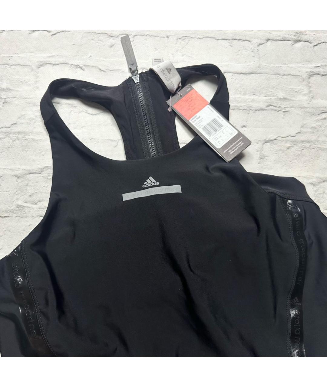 ADIDAS BY STELLA MCCARTNEY Черная полиэстеровая майка, фото 2