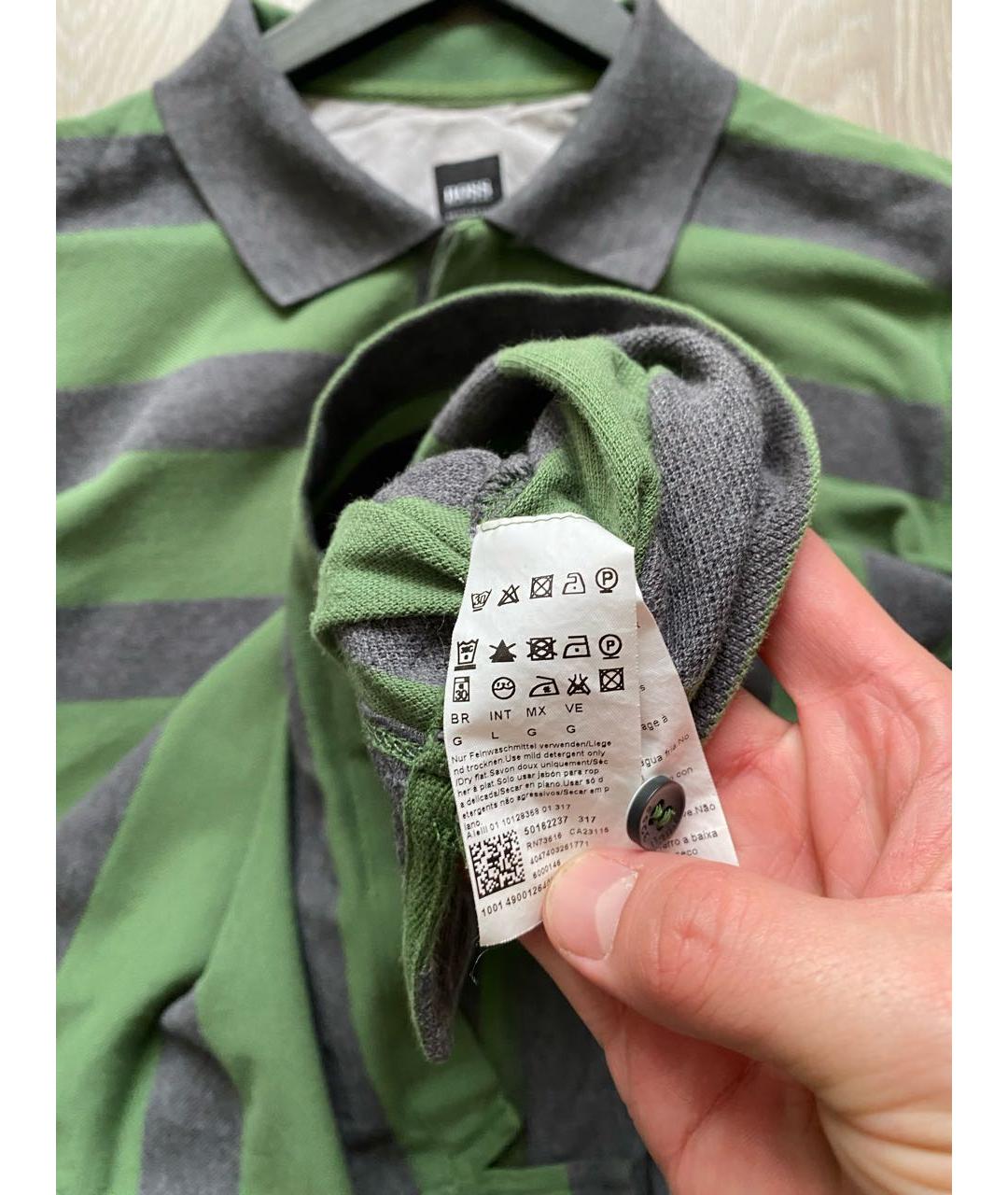 HUGO BOSS Мульти хлопковая кэжуал рубашка, фото 3