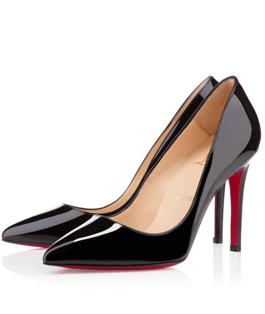 CHRISTIAN LOUBOUTIN Черные туфли из лакированной кожи, фото 2