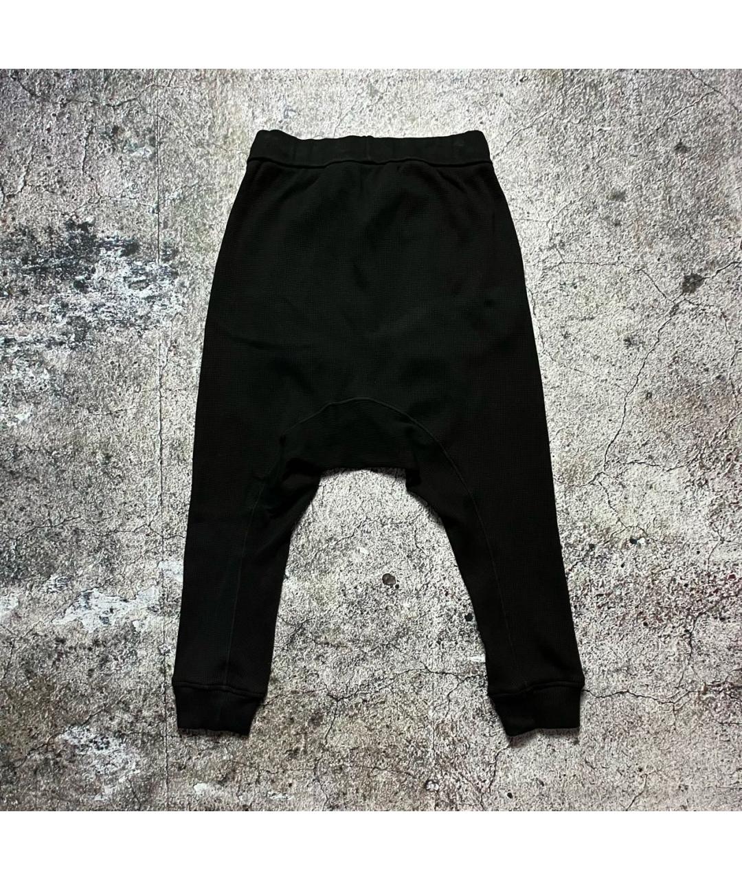BORIS BIDJAN Черные хлопко-эластановые повседневные брюки, фото 5