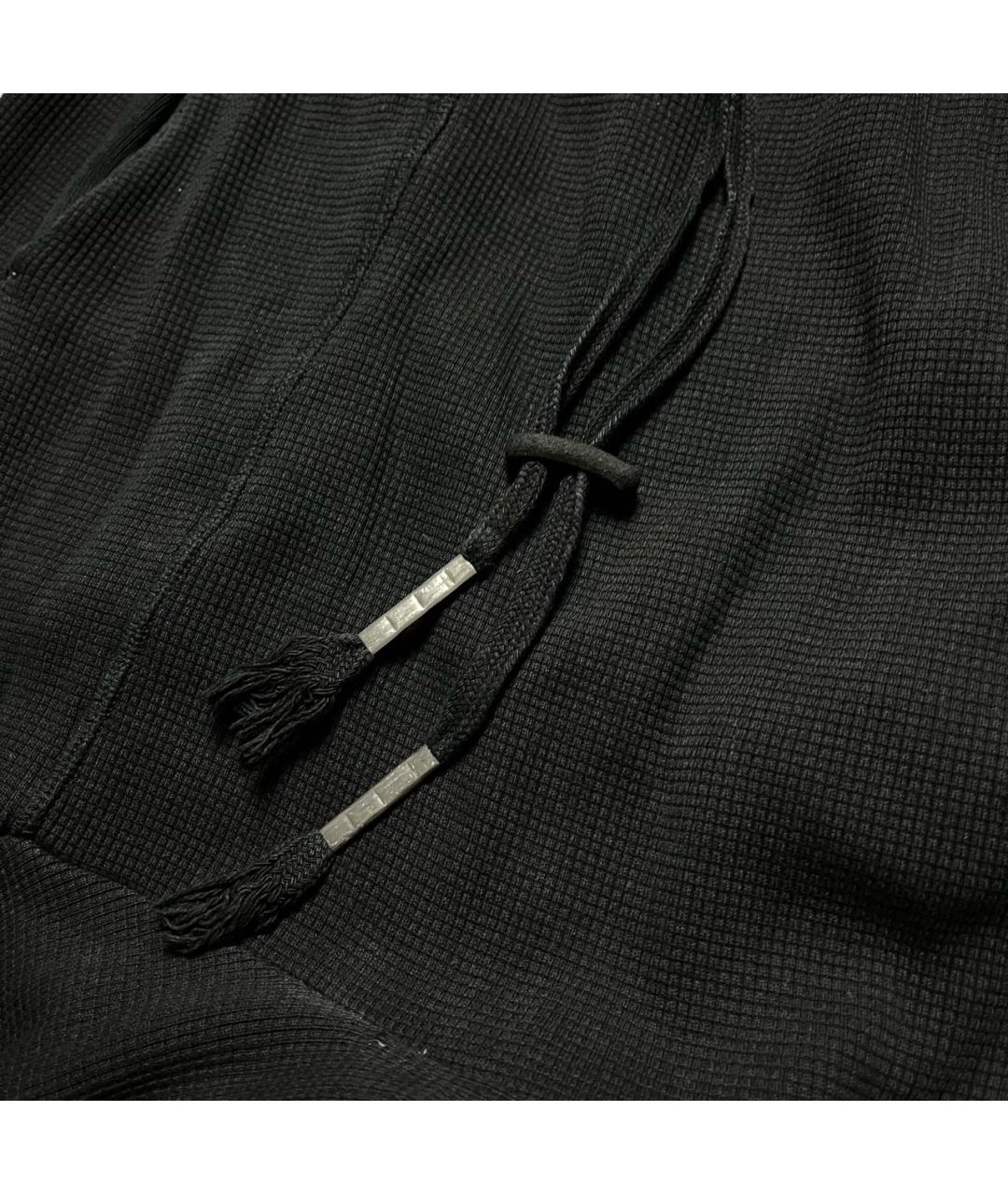 BORIS BIDJAN Черные хлопко-эластановые повседневные брюки, фото 2