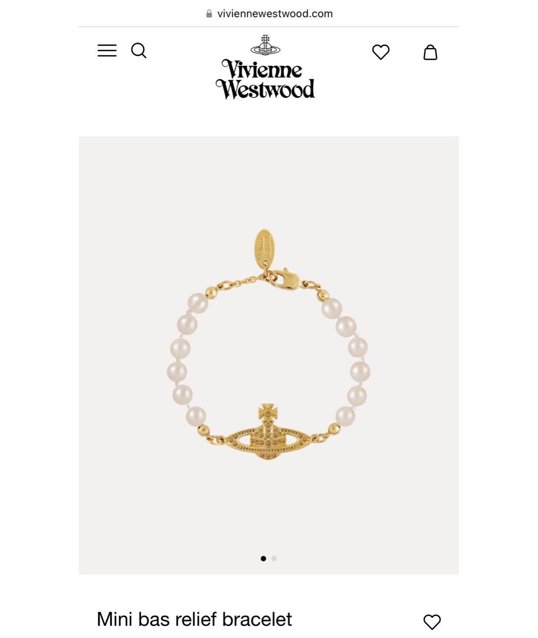 VIVIENNE WESTWOOD Золотой браслет, фото 9