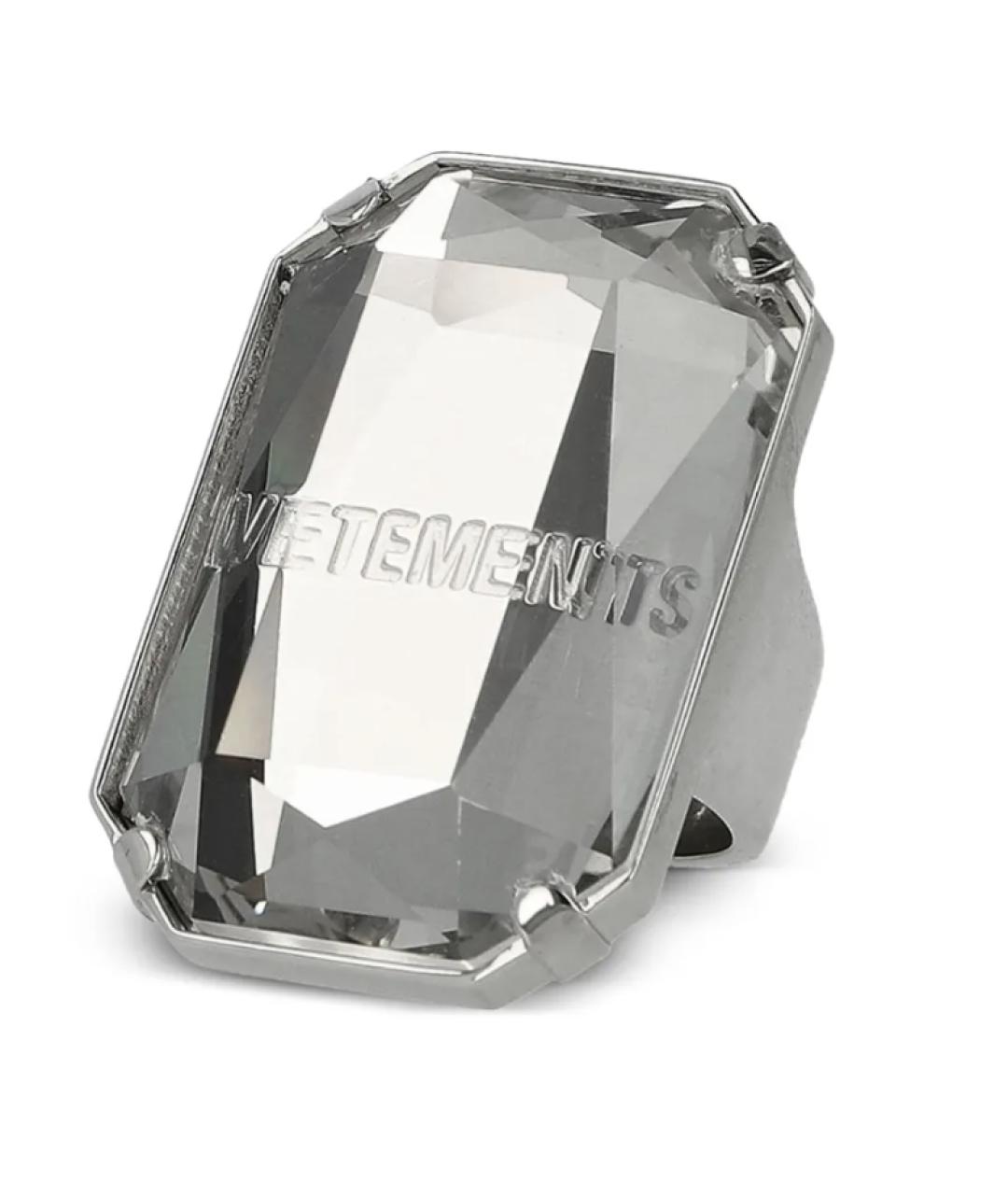 VETEMENTS Серебряное металлическое кольцо, фото 1