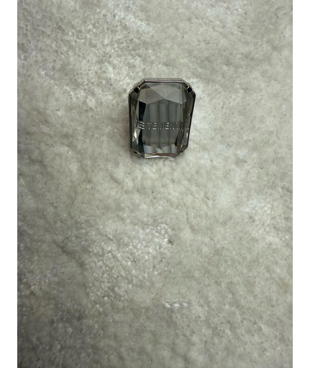 VETEMENTS Серебряное металлическое кольцо, фото 3