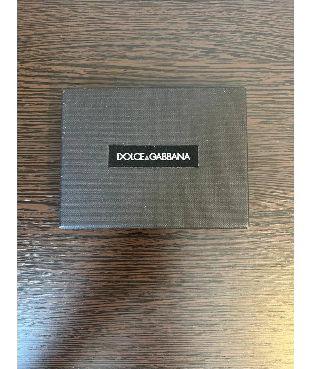 DOLCE&GABBANA Черный кожаный кардхолдер, фото 5