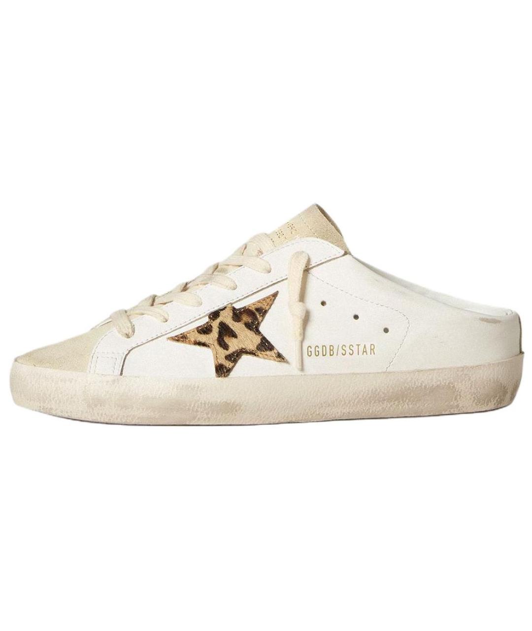 GOLDEN GOOSE DELUXE BRAND Белые мюли, фото 2